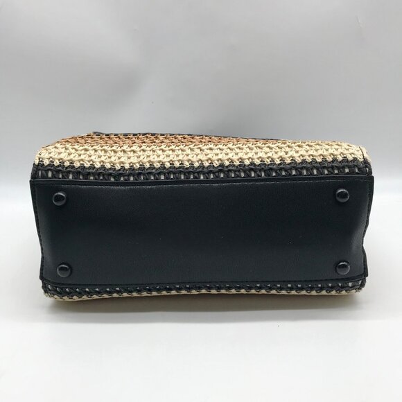 Steve Madden Beige Raffia Bflores Mini Tote With Wallet - Picture 7 of 12